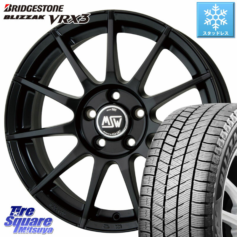 ブリヂストン BLIZZAK VRX3 2025年製 在庫● ブリザック スタッドレス ミツヤ 185/65R15 MSW by OZ MSW85-2 ホイール 15インチ 15 X 6.0J(VW POLO AW) +38 5穴 100 フォルクスワーゲン POLO ポロ(AW)
