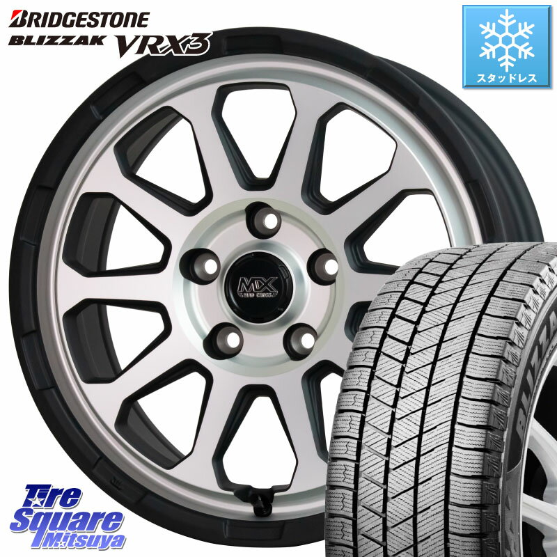 ブリヂストン BLIZZAK VRX3 ブリザック スタッドレス ミツヤ 2022年製以降 235/65R17 HotStuff マッドクロス レンジャー シルバー ホイール 17インチ 17 X 7.0J +45 5穴 114.3