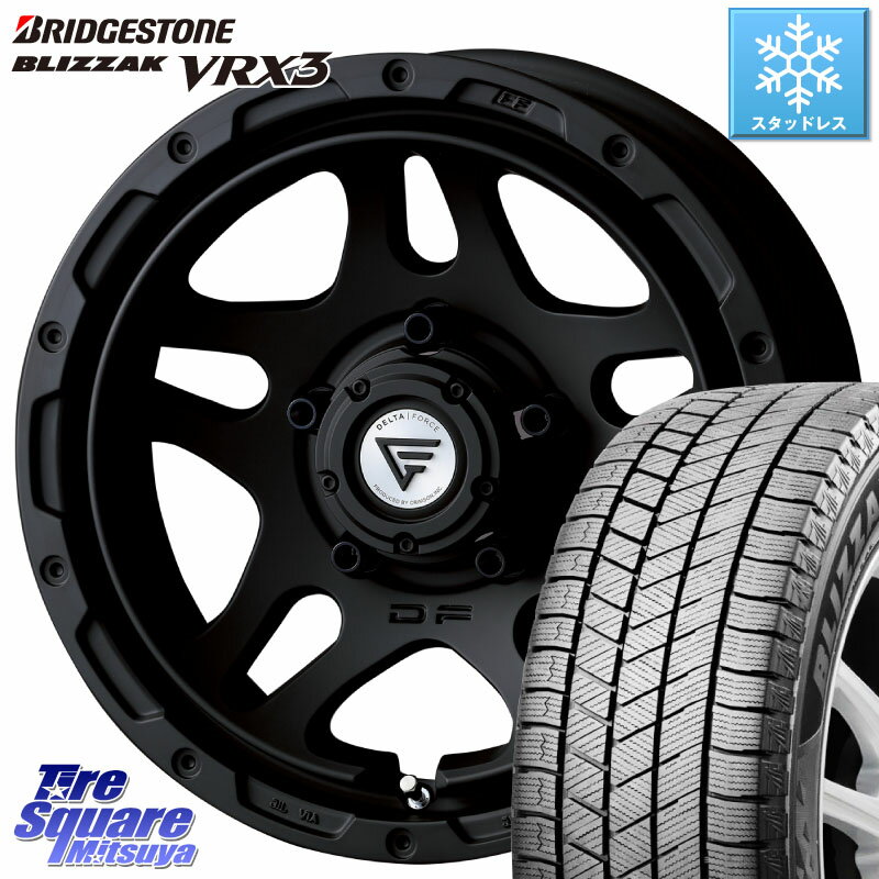 ブリヂストン BLIZZAK VRX3 2025年製 在庫● ブリザック スタッドレス ミツヤ 215/65R16 DELTA FORCE OVERLANDER ジムニーシエラ専用 ※インセット-5 ホイール 16インチ 16 X 6.0J +0 5穴 139.7 ジムニー専用(要オーバーフェンダー等) ジムニ−シエラ・ノマド(カスタム)
