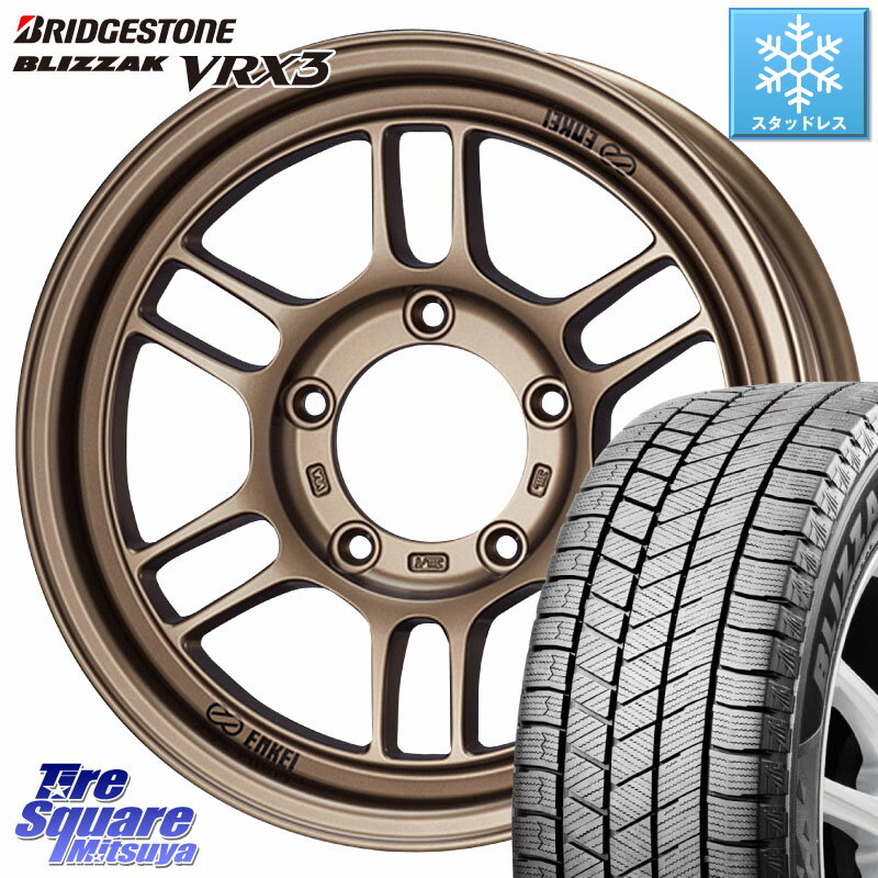 ブリヂストン BLIZZAK VRX3 ブリザック スタッドレス ミツヤ 215/70R16 ENKEI エンケイ ALLROAD RPT1 BR ジムニー ホイール 16インチ 16 X 5.5J +0 5穴 139.7 ジムニー専用(要オーバーフェンダー等) ジムニ−シエラ・ノマド(カスタム)