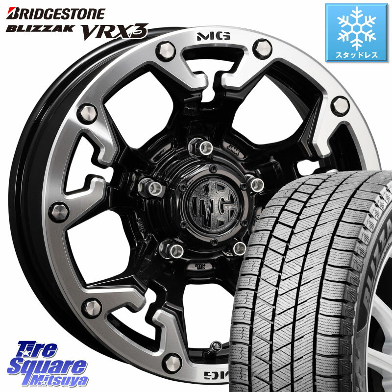 ブリヂストン BLIZZAK VRX3 2025年製 在庫● ブリザック スタッドレス ミツヤ 215/65R16 CRIMSON クリムソン GOLEM インセット-5 ゴーレム 16インチ 16 X 6.0J +0 5穴 139.7 ジムニー専用(要オーバーフェンダー等) ジムニ−シエラ・ノマド(カスタム)