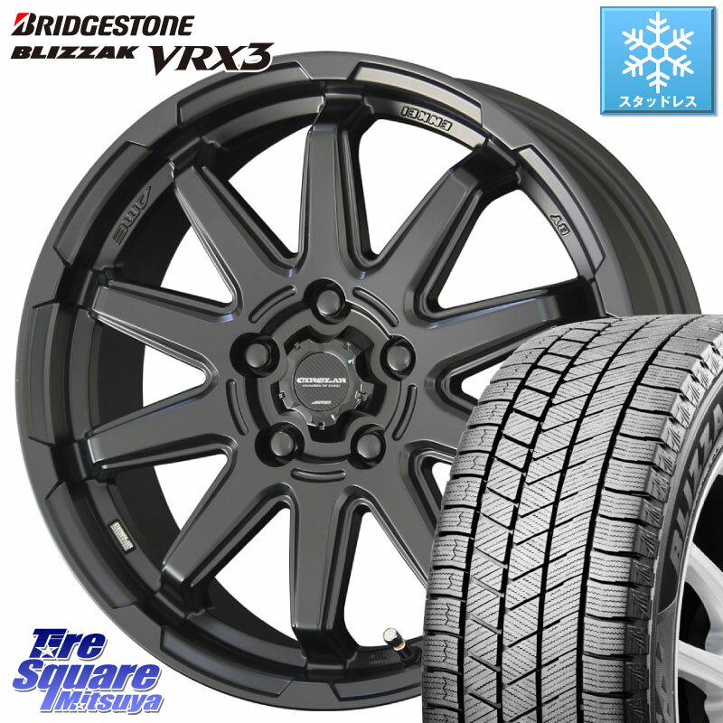 ブリヂストン BLIZZAK VRX3 ブリザック スタッドレス ミツヤ 2022年製以降 235/65R17 KYOHO キョウホウ CIRCLAR サーキュラー C10S 17インチ 17 X 7.0J +48 5穴 114.3