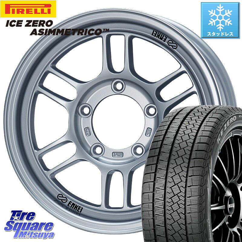 ピレリ ICE ZERO ASIMMETRICO スタッドレス ミツヤ 215/65R16 ENKEI エンケイ ALLROAD RPT1 ジムニー ホイール 16インチ 16 X 5.5J +0 5穴 139.7 ジムニー専用(要オーバーフェンダー等)