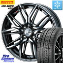 ピレリ ICE ZERO ASIMMETRICO スタッドレス ミツヤ 195/60R16 WEDS 40793 レオニス LEONIS LM BMCMC 16...