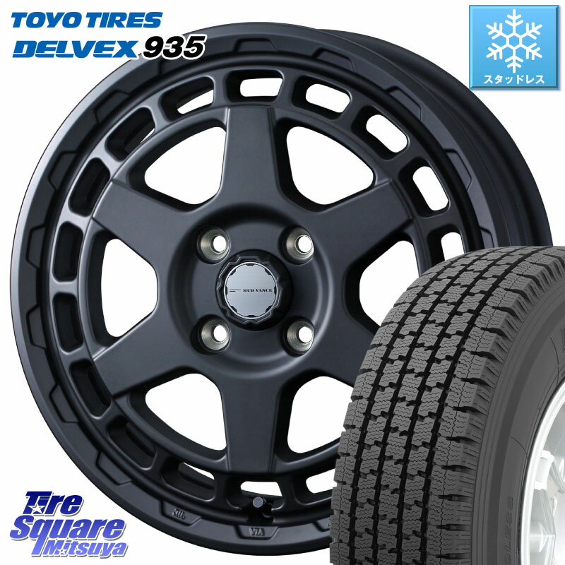 TOYO DELVEX 935 デルベックス 935 スタッドレス ミツヤ 175/80R14 99*98 WEDS MUDVANCE X TYPE S ホイール 14インチ 14 X 5.0J(JWL-T) +42 4穴 114.3