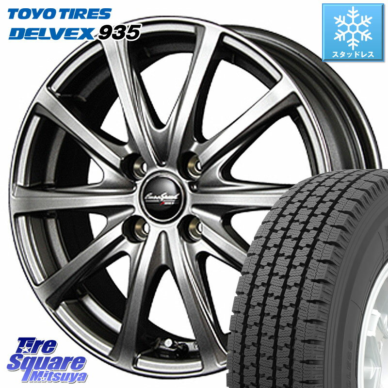 TOYO DELVEX 935 デルベックス 935 スタッドレス ミツヤ 145/80R12 86*84 MANARAY MID EuroSpeed ユーロスピード V25 ホイール 12インチ 12 X 4.0J +42 4穴 100