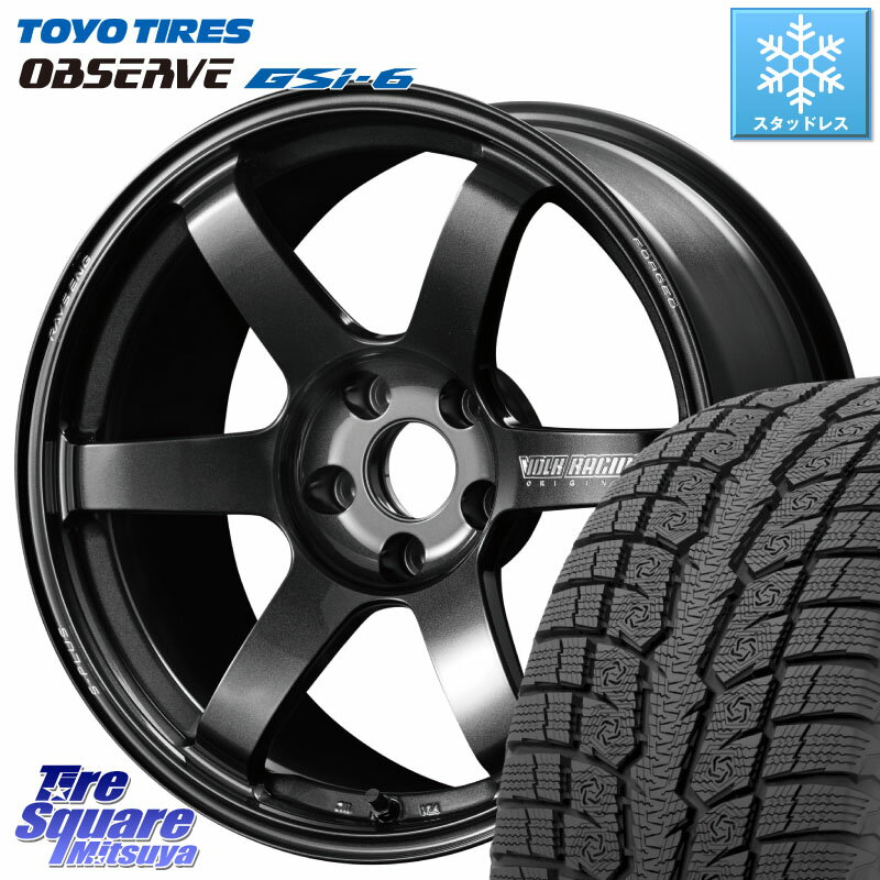 TOYO OBSERVE GSi-6 Gsi6 2024年製〜 スタッドレス ミツヤ 225/55R18 RAYS 【欠品次回~1月】 TE37 SAGA S-plus VOLK RACING 鍛造 ホイール 18インチ 18 X 8.0J(M14B) +45 5穴 114.3 レクサスLBX
