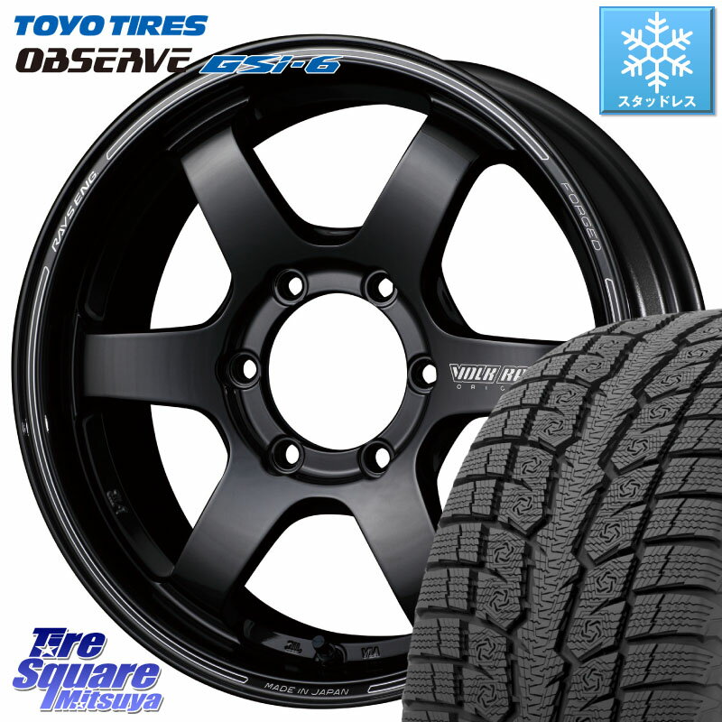 TOYO OBSERVE GSi-6 Gsi6 2024年〜2025年製 スタッドレス ミツヤ 285/60R18 RAYS 【欠品次回2~3月】 VOLK RACING TE37SB ボルクレーシング ホイール 18インチ 18 X 8.0J +30 6穴 139.7