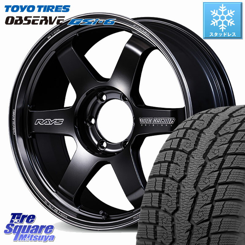 TOYO OBSERVE GSi-6 Gsi6 2024年〜2025年製 スタッドレス ミツヤ 285/60R18 RAYS 【欠品次回2~3月】 VOLK RACING TE37SB Black shadow LTD. ホイール 18インチ 18 X 8.0J +38 6穴 139.7