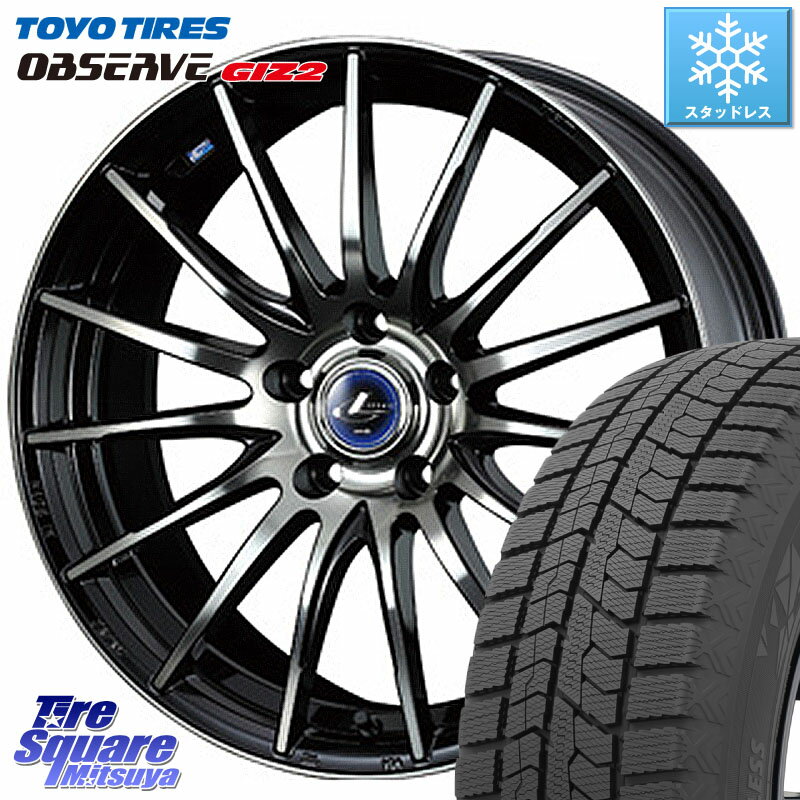 TOYO オブザーブ ギズ2 〇 2025年製 在庫● OBSERVE GIZ2 4本単位での販売 スタッドレス ミツヤ 195/65R16 WEDS 36259 レオニス Navia ナヴィア05 BPB ウェッズ ホイール 16インチ 16 X 6.5J +40 5穴 114.3 P15キックス