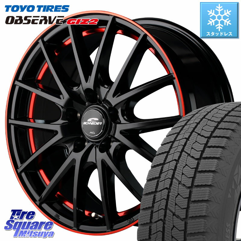 TOYO オブザーブ ギズ2 〇 2025年製 在庫● OBSERVE GIZ2 4本単位での販売 スタッドレス ミツヤ 215/45R17 MANARAY MID SCHNEIDER シュナイダー RX27 17インチ 17 X 7.0J +38 5穴 114.3