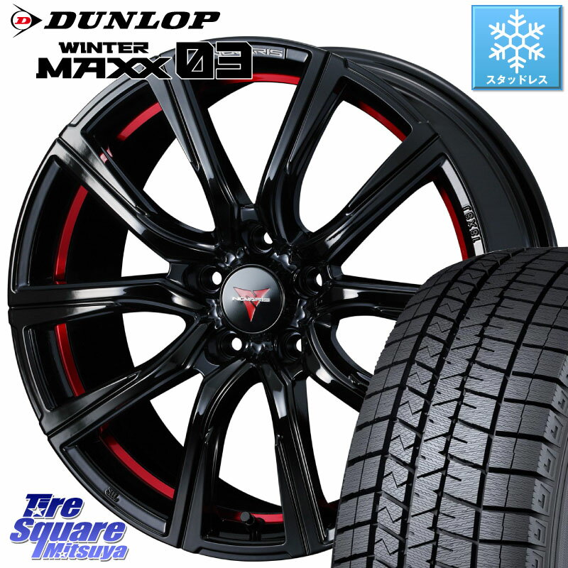 DUNLOP ウィンターマックス03 WM03 ダンロップ スタッドレス ミツヤ 215/40R18 WEDS NOVARIS ノヴァリス ROHGUE CB 特価● ホイール 18インチ 18 X 7.0J +53 5穴 114.3