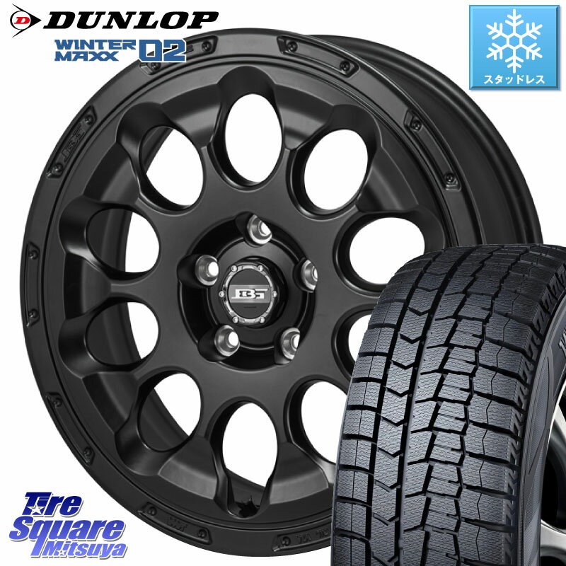 DUNLOP ウィンターマックス02 WM02 XL CUV ダンロップ スタッドレス ミツヤ 205/50R17 KOSEI BOTTOM GARCIA CHRONO ホイール 17インチ 17 X 7.0J +38 5穴 114.3 GRヤリスRSノーマルキャリパー