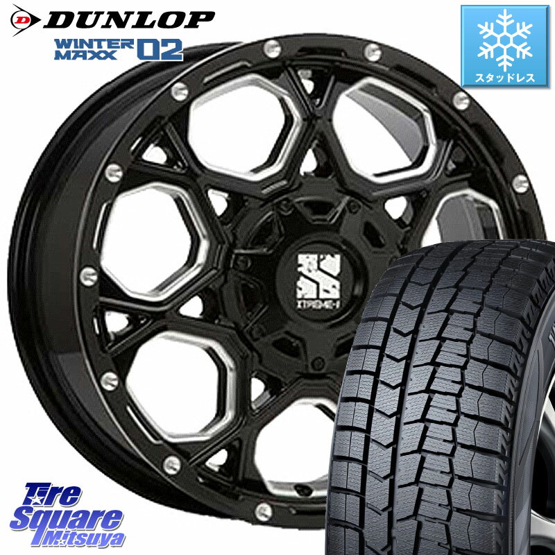 DUNLOP ウィンターマックス02 WM02 XL CUV ダンロップ スタッドレス ミツヤ 205/50R17 MLJ XJ06 XTREME-J エクストリームJ ホイール 17インチ 17 X 7.0J +42 5穴 114.3 GRヤリスRSノーマルキャリパー フロンクス