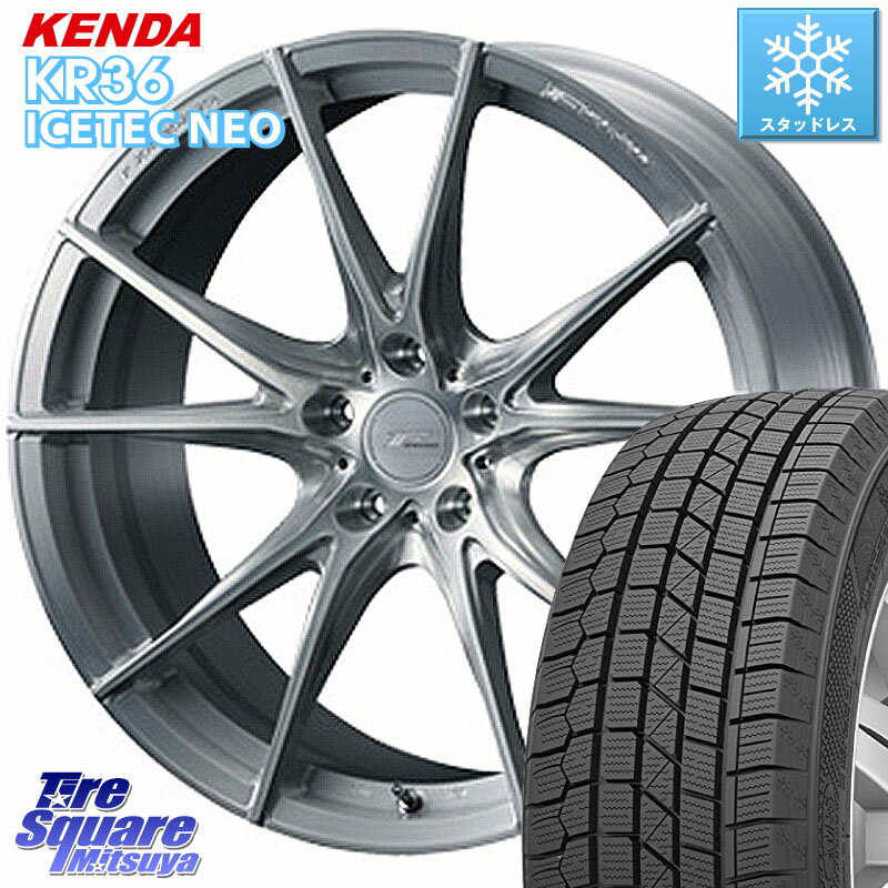 KENDA KR36 ICETEC NEO 2025年製 アイステックネオ ケンダ スタッドレス ミツヤ 225/45R18 WEDS F ZERO FZ-2 FZ2 鍛造 FORGED ホイール18インチ 18 X 7.5J +38 5穴 114.3 リーフ
