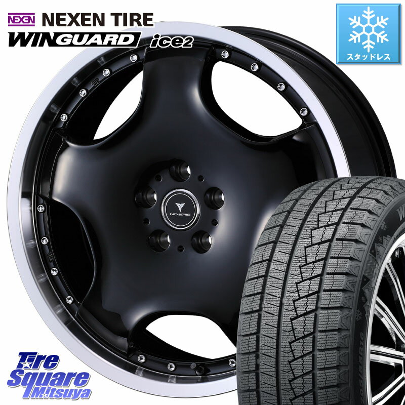 NEXEN WINGUARD ice2 2025年製 スタッドレス ミツヤ ネクセン ウィンガードアイス2 225/45R18 WEDS NOVARIS ASSETE D1 ホイール 18インチ 18 X 8.0J +42 5穴 114.3 プリウスアルファ リーフ