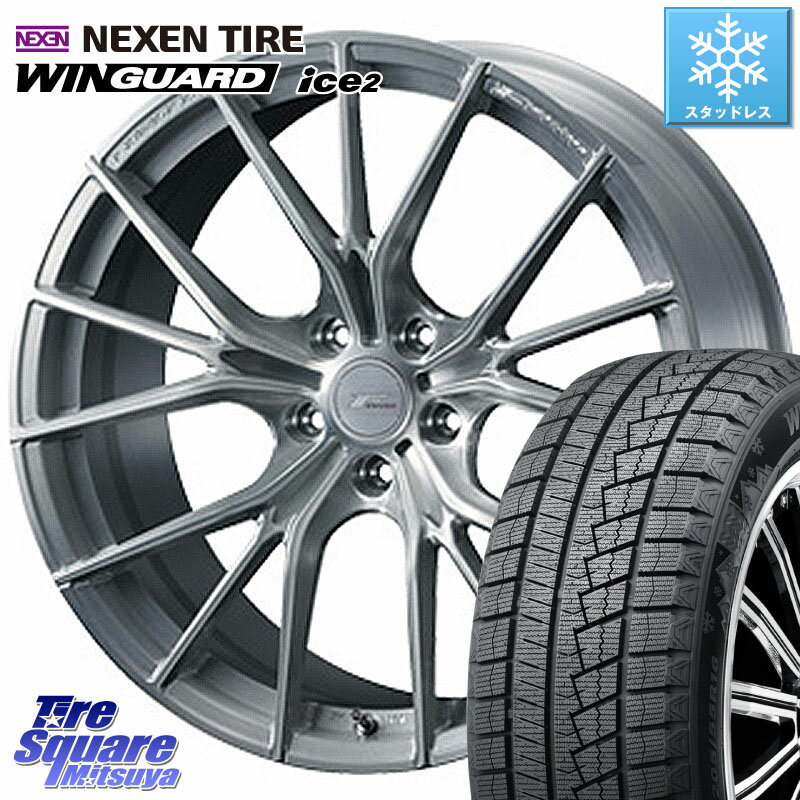 NEXEN WINGUARD ice2 2025年製 スタッドレス ミツヤ ネクセン ウィンガードアイス2 225/45R18 WEDS F ZERO FZ-1 FZ1 鍛造 FORGED ホイール18インチ 18 X 7.5J +38 5穴 114.3 リーフ