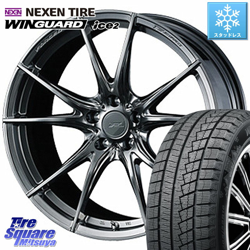 NEXEN WINGUARD ice2 2025年製 スタッドレス ミツヤ ネクセン ウィンガードアイス2 225/45R18 WEDS F ZERO FZ-2 FZ2 鍛造 FORGED ホイール18インチ 18 X 7.5J +38 5穴 114.3 リーフ