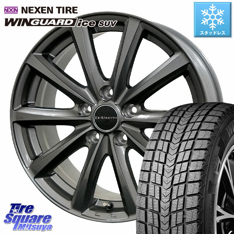 NEXEN WINGUARD ice SUV 2025年製 スタッドレス ミツヤ ネクセン ウィンガードアイスSUV 215/70R16 コスミック DIAVOLETTO D.TEN ホイール 16インチ 16 X 6.5J +48 5穴 114.3 SK系フォレスター
