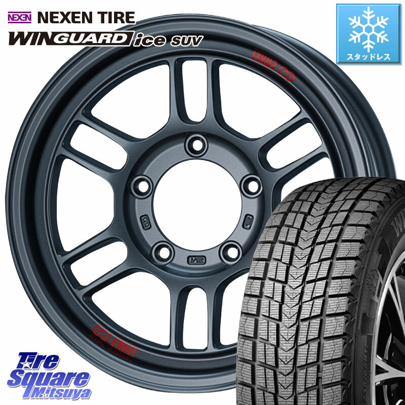 NEXEN WINGUARD ice SUV 2025年製 スタッドレス ミツヤ ネクセン ウィンガードアイスSUV 215/70R16 ENKEI エンケイ ALLROAD RPT1 ガンメタ ジムニー ホイール 16インチ 16 X 6.0J(JB74) +0 5穴 139.7 ジムニ−シエラ・ノマド