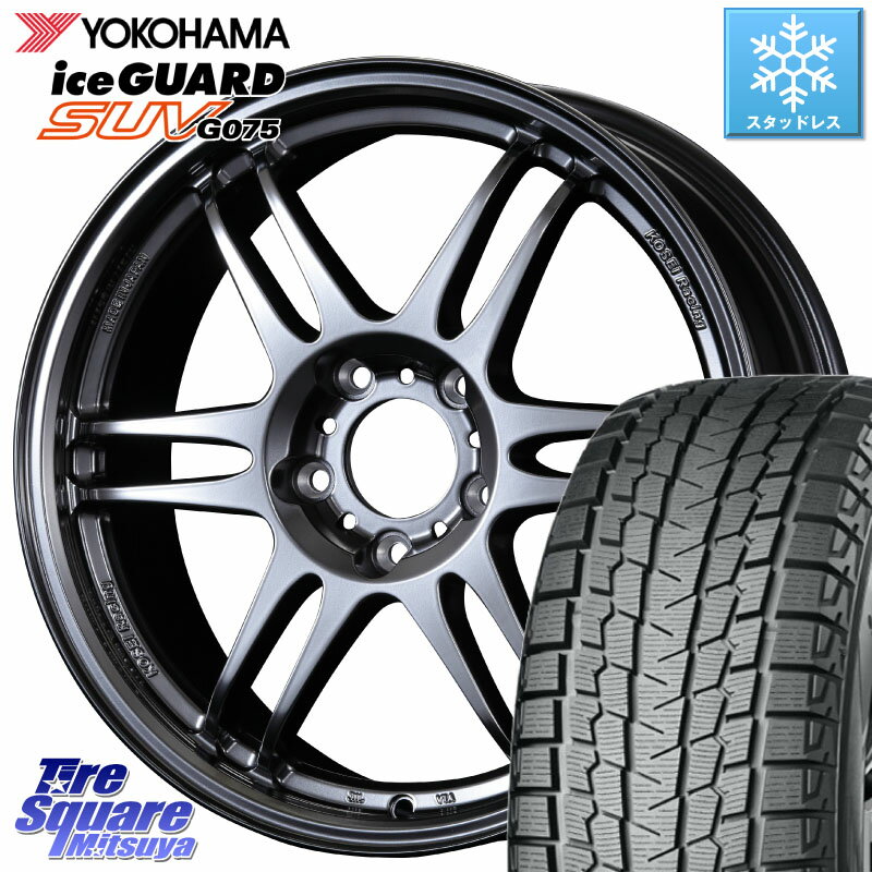 YOKOHAMA R1584 iceGUARD SUV G075 アイスガード ヨコハマ スタッドレス ミツヤ 235/65R17 KOSEI 軽量 K-1 Racing.REV K1 レーシング ドット レヴ 17 X 7.0J +48 5穴 114.3