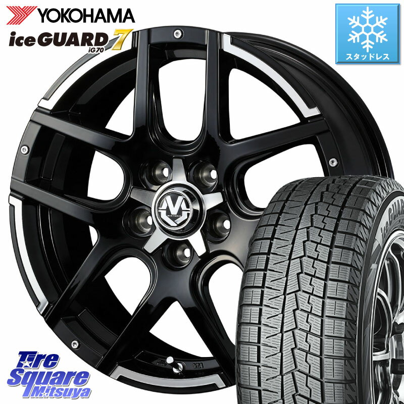 YOKOHAMA R7149 ice GUARD7 IG70 アイスガード スタッドレス ミツヤ 215/45R17 WEDS ウェッズ MUD VANCE 04 マッドヴァンス 17 X 7.0J +45 5穴 114.3