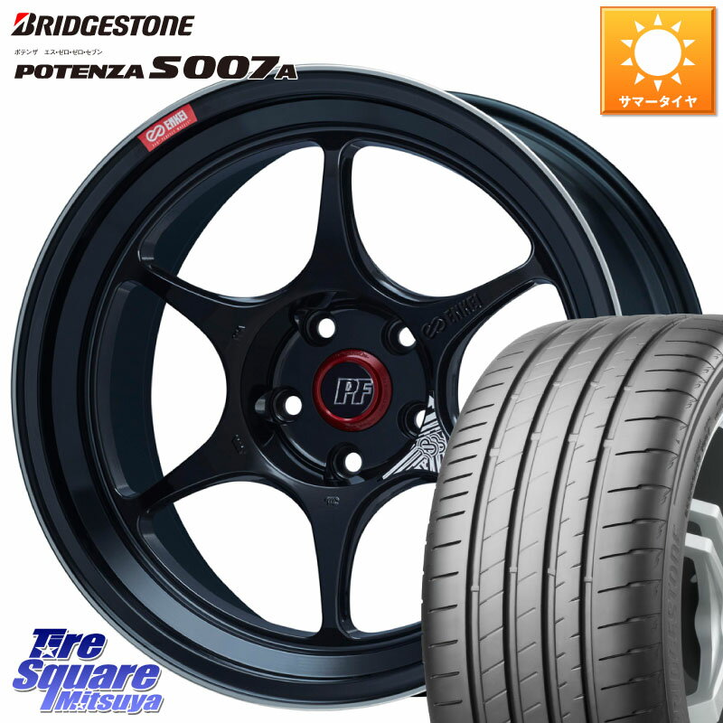 ENKEI エンケイ PerformanceLine PF06 BK ホイール 19インチ 19 X 8.5J +42 5穴 114.3 ブリヂストン POTENZA ポテンザ S007A 【正規品】 サマータイヤ 245/45R19 T32エクストレイル デリカD:5