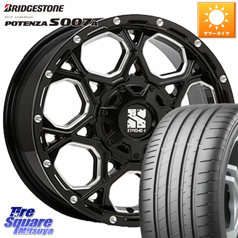 MLJ XJ06 XTREME-J エクストリームJ ホイール 17インチ 17 X 7.0J +42 5穴 114.3 ブリヂストン POTENZA ポテンザ S007A 【正規品】 サマータイヤ 225/55R17 MAZDA6 10系アルファード