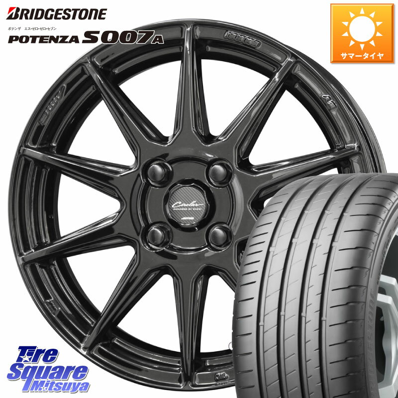 KYOHO キョウホウ CIRCLAR サーキュラー C10R 17インチ 17 X 7.0J +45 4穴 100 ブリヂストン POTENZA ポテンザ S007A 【正規品】 サマータイヤ 205/40R17 アクア ロードスター E11ノート モビリオ モビリオスパイク