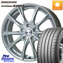 HotStuff エクシーダー E06 ホイール 17インチ 17 X 7.0J +45 5穴 114.3 ブリヂストン POTENZA ポテンザ S007A 【正規品】 サマータイヤ 205/50R17 GU系インプレッサ フロンクス