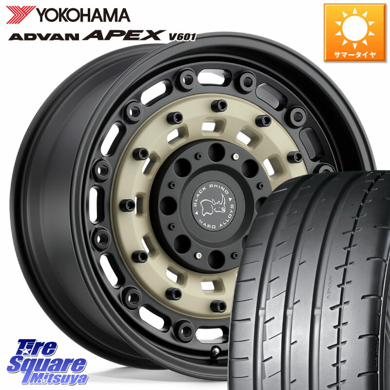BLACK RHINO ARSENAL SANDBLACK ブラックライノ アーセナル 20インチ 20 X 8.5J +30 5穴 114.3 YOKOHAMA R5555 ADVAN APEX V601 ヨコハマ 245/40R20 20系アルファード