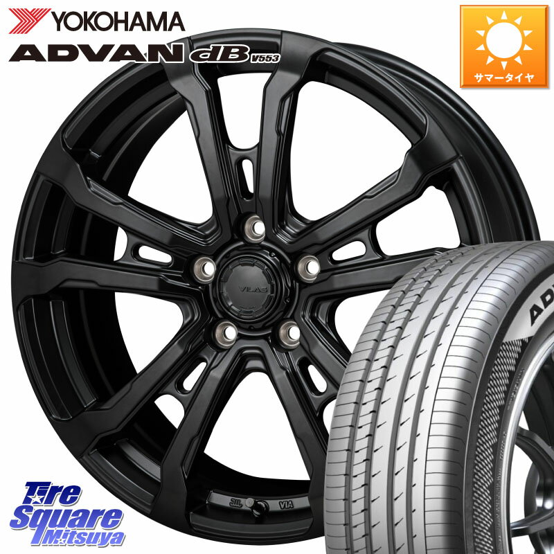 MONZA HI-BLOCK VILAS 18インチ 18 X 7.5J +38 5穴 114.3 YOKOHAMA R9086 ADVAN dB V553 ヨコハマ 235/45R18 CY2アコード 70系カムリ