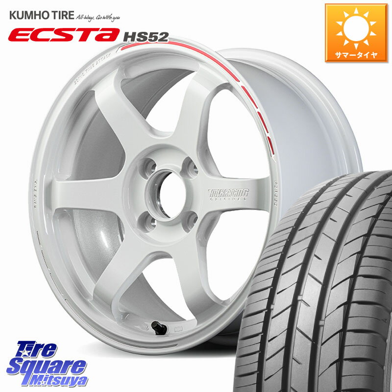 RAYS 【欠品次回2~3月】 TE37 SONIC TIME ATTACK EDITION 鍛造 ホイール 16インチ 16 X 6.5J +39 4穴 100 KUMHO ECSTA HS52 エクスタ サマータイヤ 195/55R16 MAZDA2