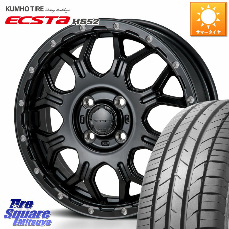MONZA HI-BLOCK JERRARD ホイール 4本 16インチ 16 X 6.0J +41 4穴 100 KUMHO ECSTA HS52 エクスタ サマータイヤ 195/55R16