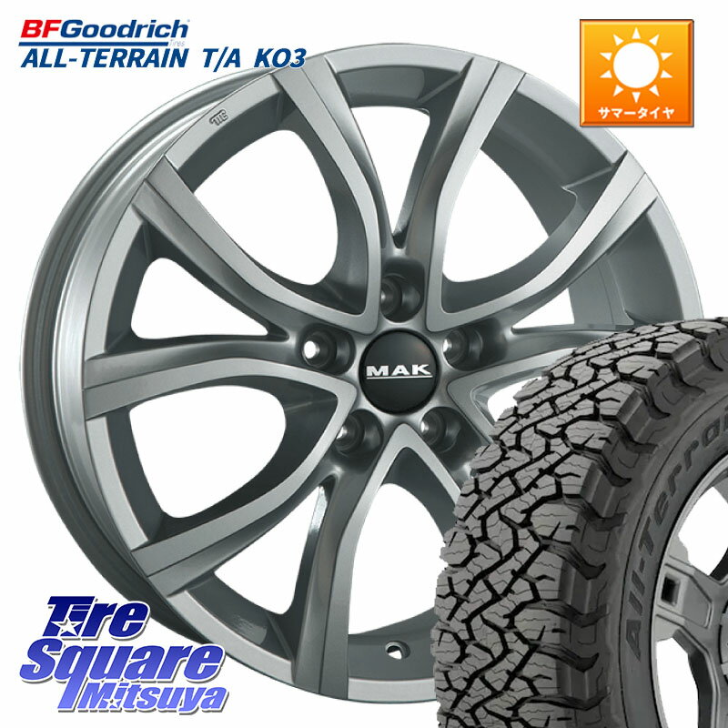 阿部商会 MAK ANTIBES ホイール 16インチ 16 X 7.0J(PEUGET RIFTER K9P) +45 5穴 108 BF Goodrich All-Terrain T/A KO3 オールテレーン TA グッドリッチ ブラックウォール 215/65R16 プジョー リフター