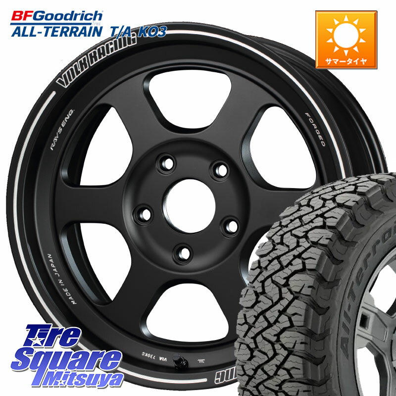 RAYS 【欠品次回2~3月】 VOLKRACING TE37XT forJ インセット-5 16インチ 16 X 6.0J +0 5穴 139.7 BF Goodrich All-Terrain T/A KO3 オールテレーン TA グッドリッチ ブラックウォール 215/65R16 ジムニー専用(要オーバーフェンダー等) ジムニ−シエラ・ノマド(カスタム)