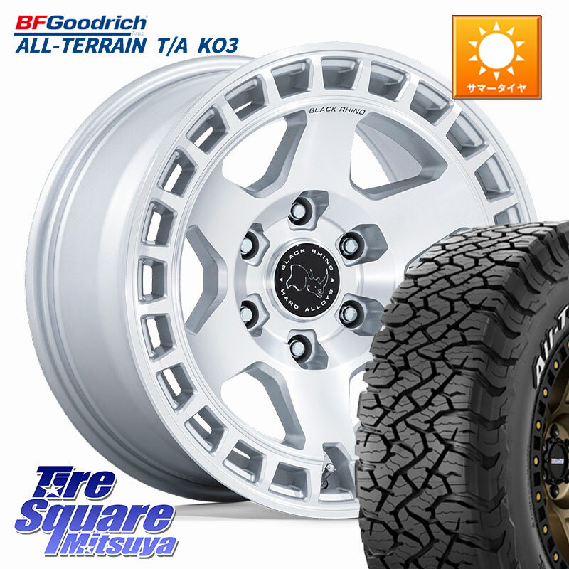 BLACK RHINO BAHARI バハリ ホイール 17インチ 17 X 8.5J +25 6穴 139.7 BF Goodrich TA All-Terrain T/A KO3 グッドリッチ ホワイトレター 在庫● オールテレーン ●サマーセール● 265/65R17 150系ランドクルーザープラド トライトンGSR