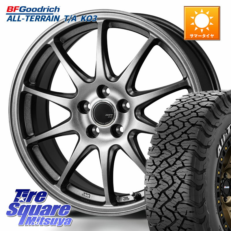 Japan三陽 ZACK JP202 ホイール 4本 16インチ 16 X 6.5J +38 5穴 114.3 BF Goodrich All-Terrain T/A KO3 オールテレーン TA グッドリッチ ホワイトレター 225/70R16 デリカD:5