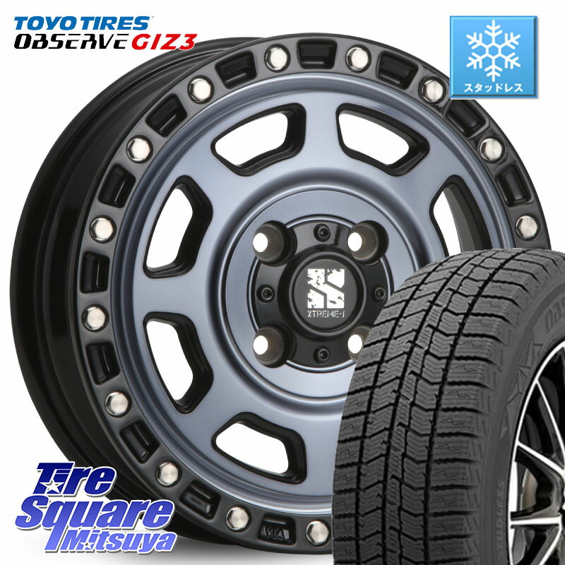 TOYO OBSERVE GIZ3 2024年〜2025年製 オブザーブ ギズ3 スタッドレス ミツヤ 165/65R14 MLJ XJ07 XTREME-J 4H IND エクストリームJ 14インチ 14 X 4.5J +43 4穴 100 キャスト[アクティバ] ピクシスジョイ[Cグレード] ハイゼット アゲトラCustom車用※軽自動車専用ホイー