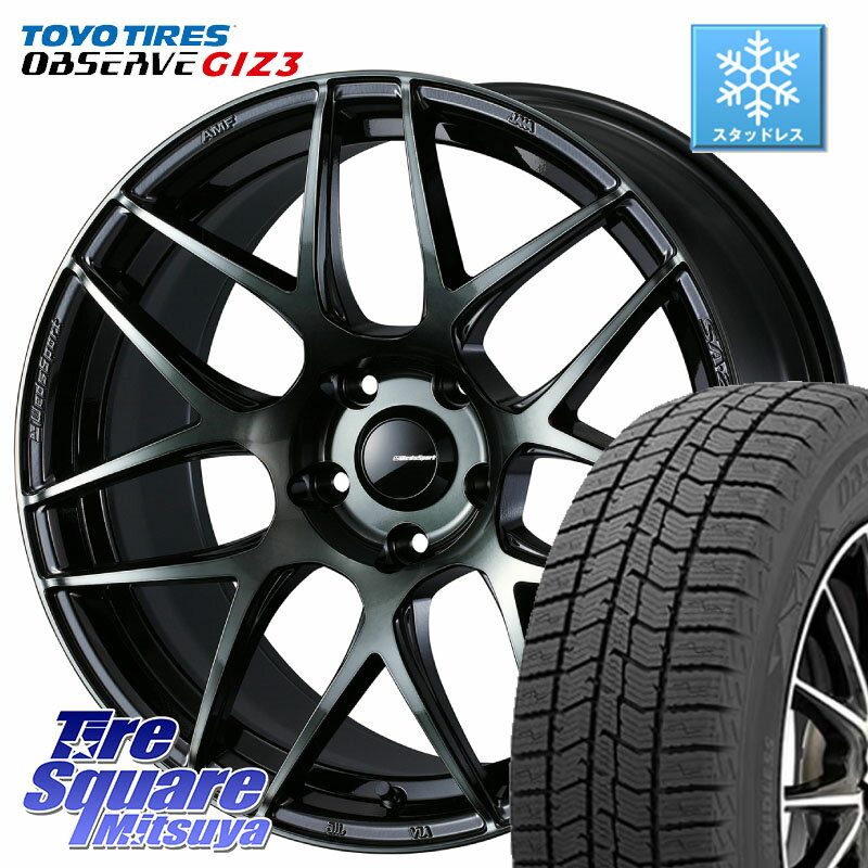 TOYO OBSERVE GIZ3 2024年製〜 オブザーブ ギズ3 スタッドレス ミツヤ 215/60R17 WEDS 74166 SA-27R ウェッズ スポーツ WBC ホイール 17インチ 17 X 7.0J +40 5穴 114.3 10系カローラクロス CX-30 MX-30 20系アルファード