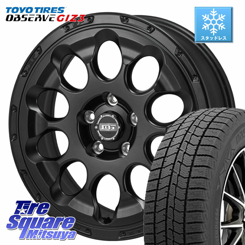 TOYO OBSERVE GIZ3 2024年製〜 オブザーブ ギズ3 スタッドレス ミツヤ 215/60R17 KOSEI BOTTOM GARCIA CHRONO ホイール 17インチ 17 X 7.0J +38 5穴 114.3 10系カローラクロス 20系アルファード