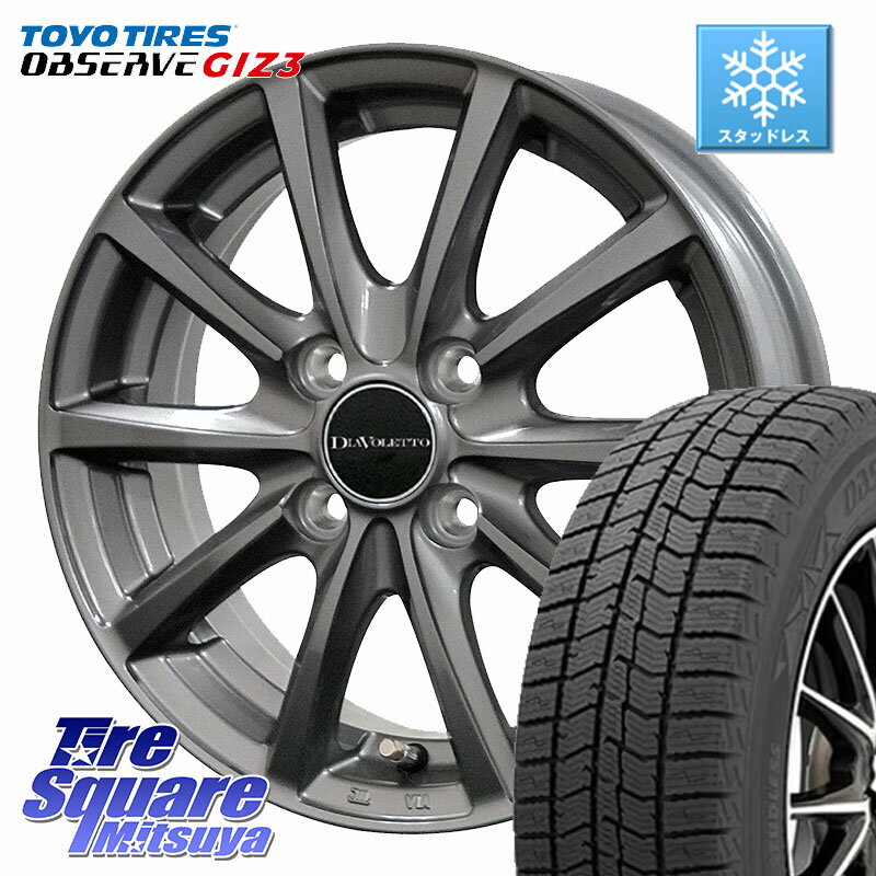 TOYO OBSERVE GIZ3 2025年製 在庫● オブザーブ ギズ3 スタッドレス ミツヤ 特価 155/65R14 コスミック DIAVOLETTO D.TEN ホイール 14インチ 14 X 4.5J +43 4穴 100 N-BOX タント スペーシア サクラ ハイゼット アゲトラCustom車用※軽自動車専用ホイール※