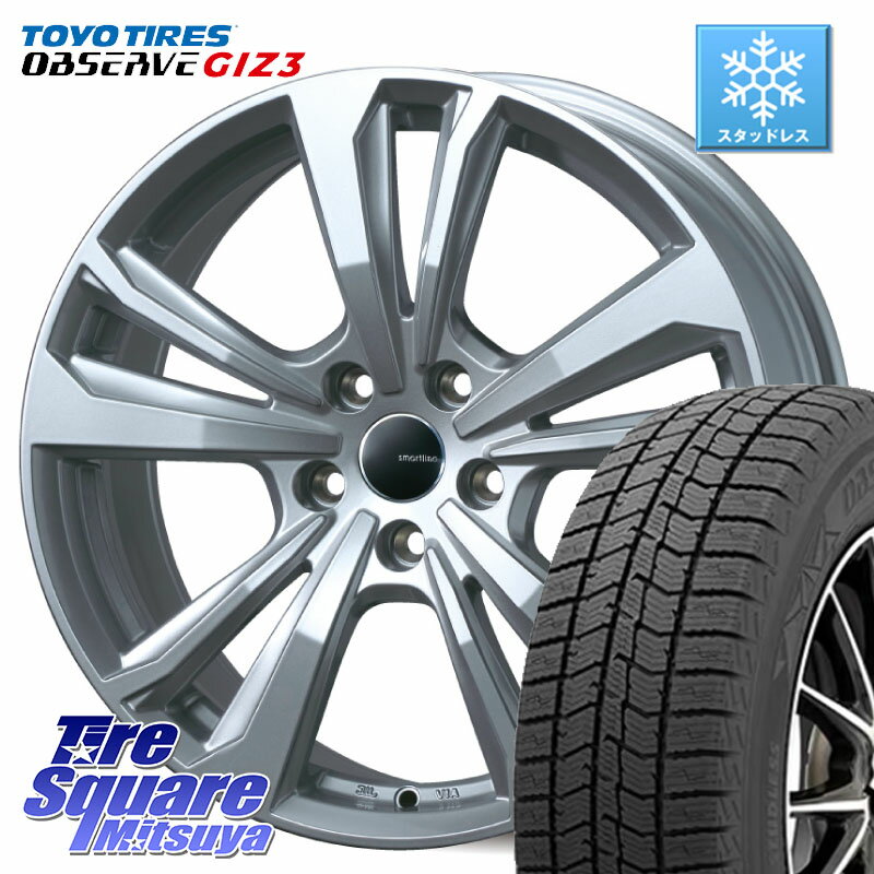 TOYO OBSERVE GIZ3 2024年〜2025年製 オブザーブ ギズ3 スタッドレス ミツヤ 225/45R17 TARGA smartline365 17 X 7.0J(BMW F44) +52 5穴 112 BMW 2シリーズ F44