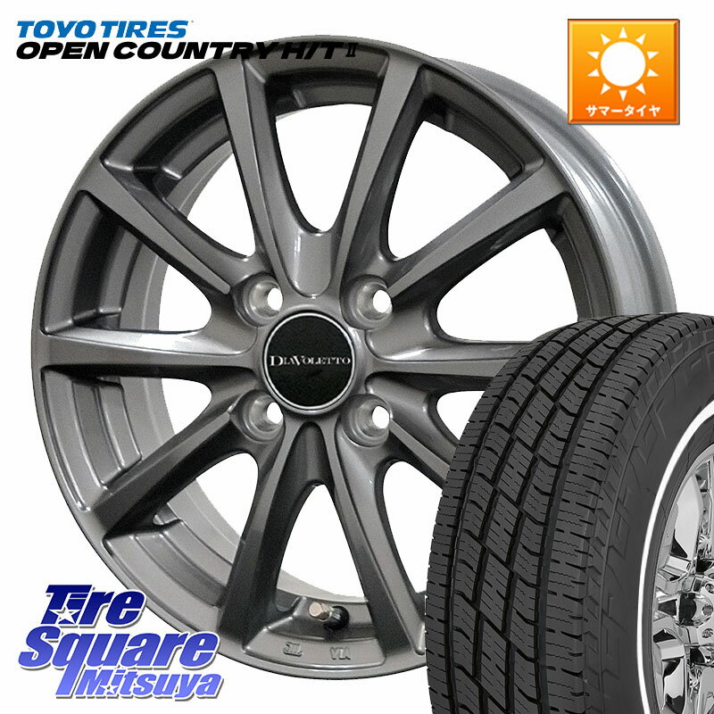 コスミック DIAVOLETTO D.TEN ホイール 15インチ 15 X 4.5J +43 4穴 100 TOYOTIRES OPENCOUNTRY HT2 H/..