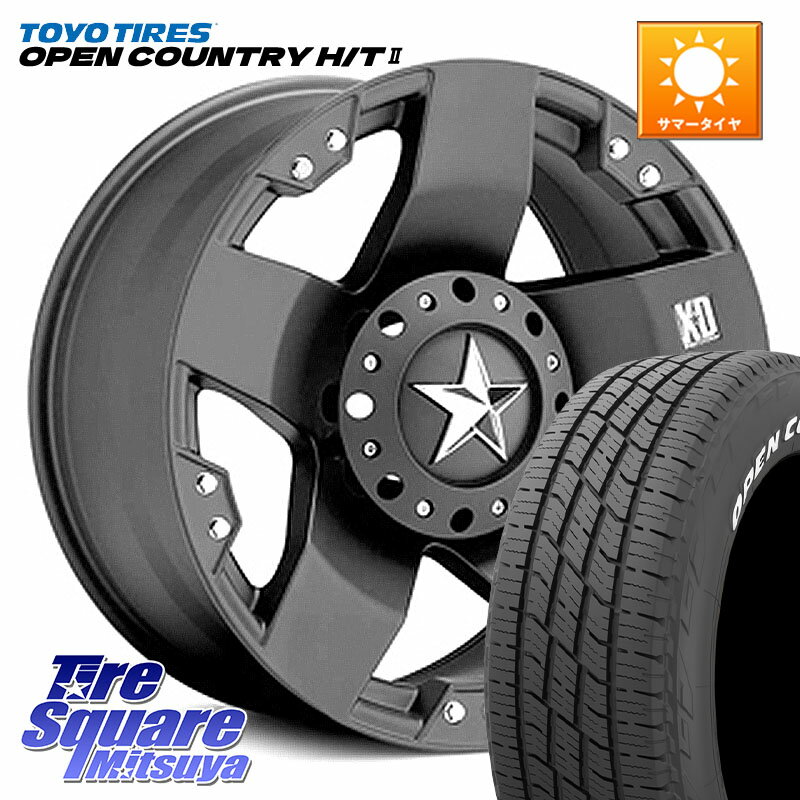 KMC XD775ROCKSTAR ホイール 17インチ 17 X 8.0J(US) +35 5穴 114.3 TOYOTIRES OPENCOUNTRY HT2 H/T2 ホワイトレター ◆ サマータイヤ オープンカントリー 225/60R17