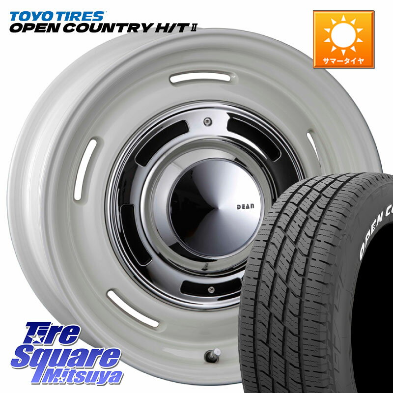 CRIMSON ディーン クロスカントリー ホワイト 17インチ 17 X 7.0J(VW TIGUAN 5NC) +40 5穴 112 TOYOTIRES OPENCOUNTRY HT2 H/T2 ホワイトレター ◆ サマータイヤ オープンカントリー 225/60R17 フォルクスワーゲン ティグアン