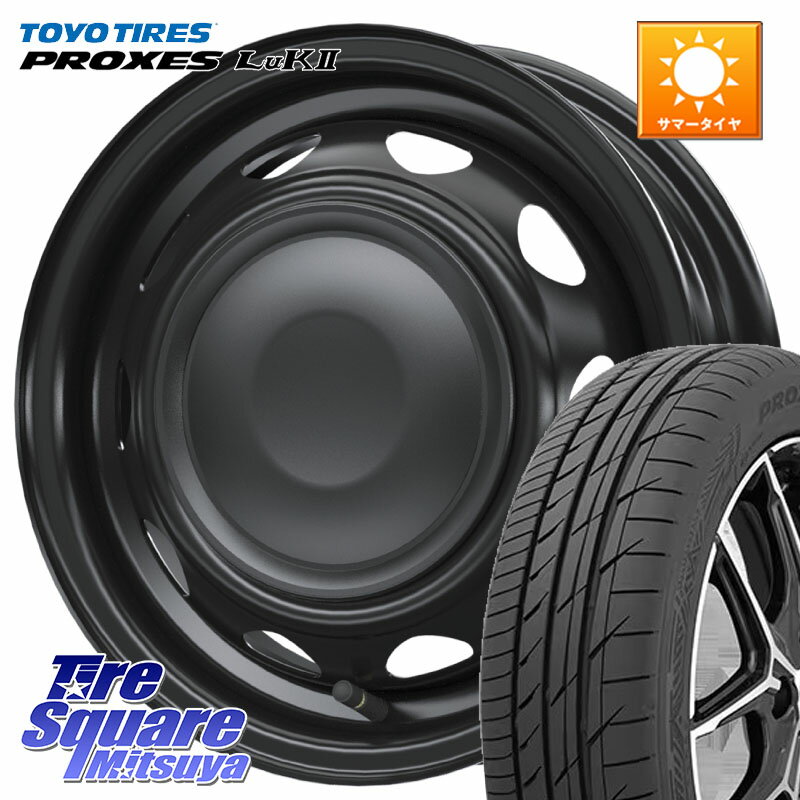 WEDS 14044 NeoCarrow ネオキャロ ブラック スチール 14インチ ホイール 14 X 4.5J +45 4穴 100 TOYOTIRES トーヨー PROXES LuK2 軽自動車 サマータイヤ 155/65R14 N-BOX デリカミニ2WD タント スペーシア サクラ ハイゼット アゲトラCustom車用※軽自動車専用ホイール