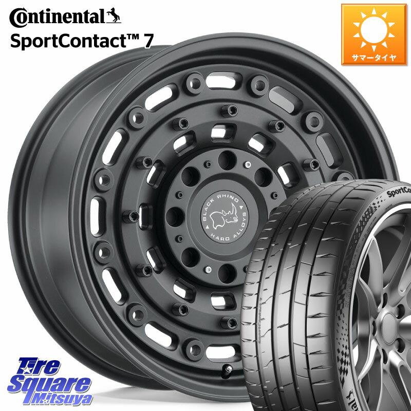 BLACK RHINO ARSENAL TEXTUREDBLACK ブラックライノ アーセナル 20インチ 20 X 8.5J +30 5穴 114.3 コンチネンタル Sport Contact 7 103(Y) XL 正規 245/45R20