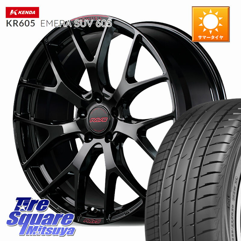 RAYS 【欠品次回1~2月】 HOMURA 2x7FT spec-M ホイール 19インチ 19 X 8.0J +42 5穴 114.3 KENDA ケンダ KR605 EMERA SUV 605 サマータイヤ 225/55R19 80系ハリアー T32エクストレイル CX-8 BT5レガシィアウトバック