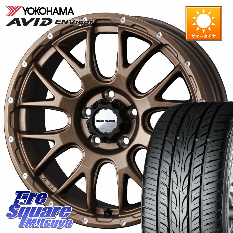 WEDS 【欠品次回12月下旬】 41147 マッドヴァンス MUD VANCE 08 ホイール 18インチ 18 X 7.5J +35 5穴 114.3 YOKOHAMA R8212 AVID ENVigor S321 ヨコハマ 235/45R18 CY2アコード